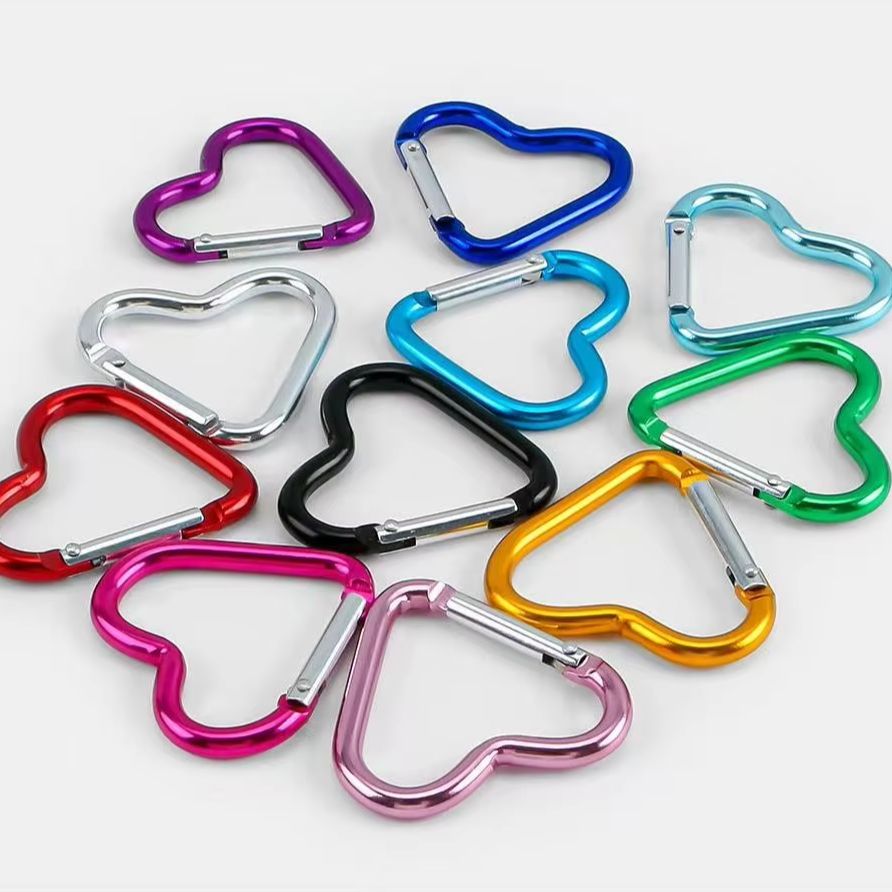 Carabiner Keychain - 5 шт. разноцветных пружинных застежек-карабинов из