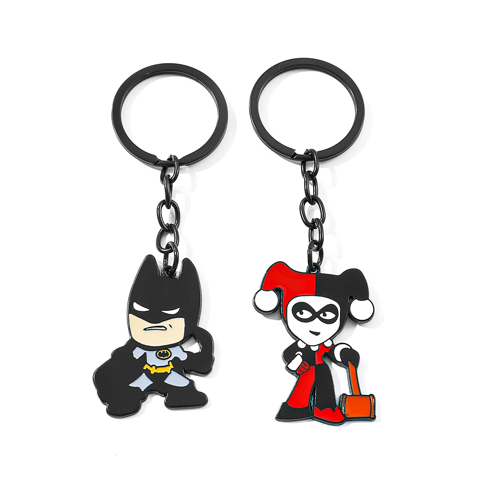 Carabiner Keychain - Анимированный брелок-фигурка Бэтмена, мультяшный брелок для