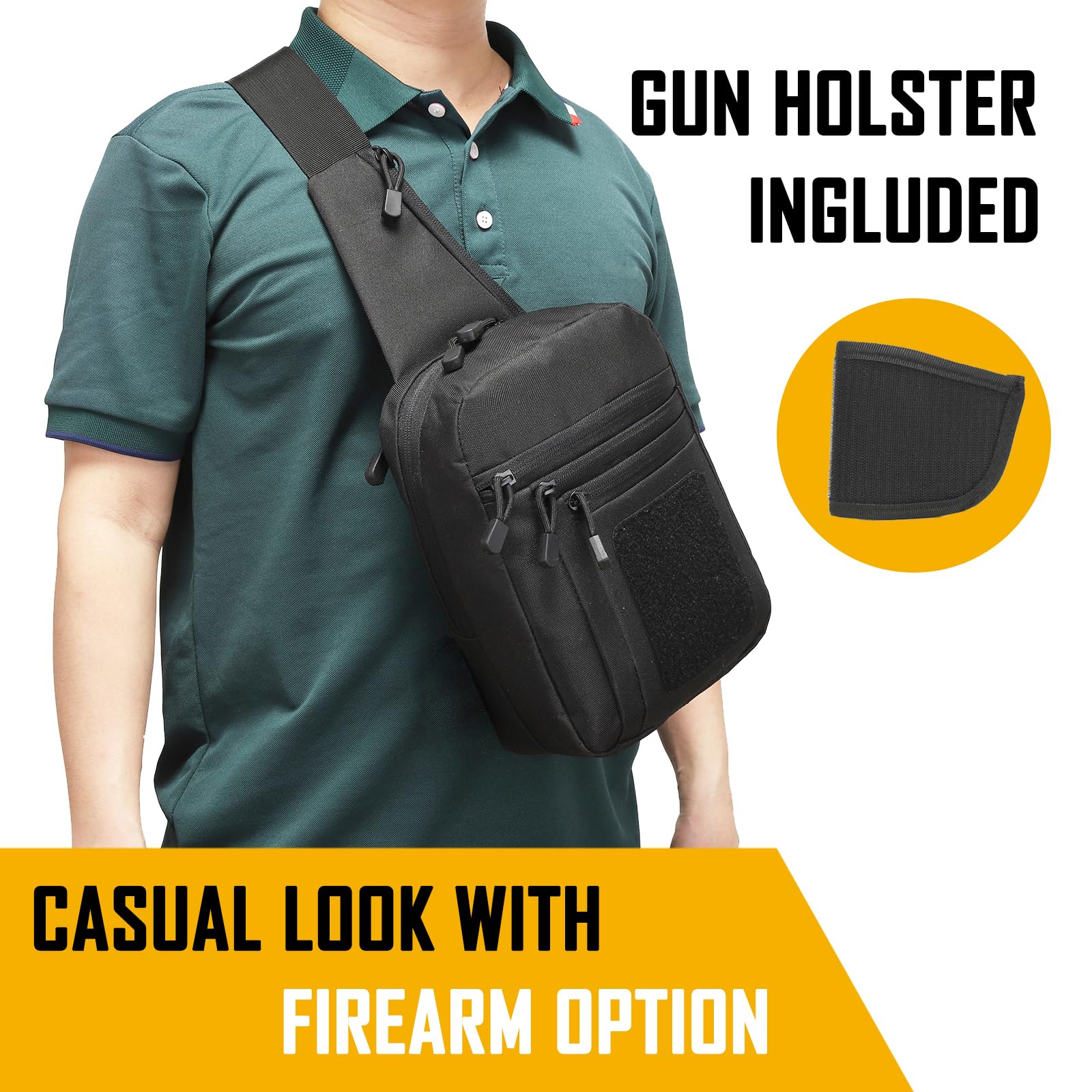 Edc Carry Pouch - Мужская сумка через плечо для скрытого