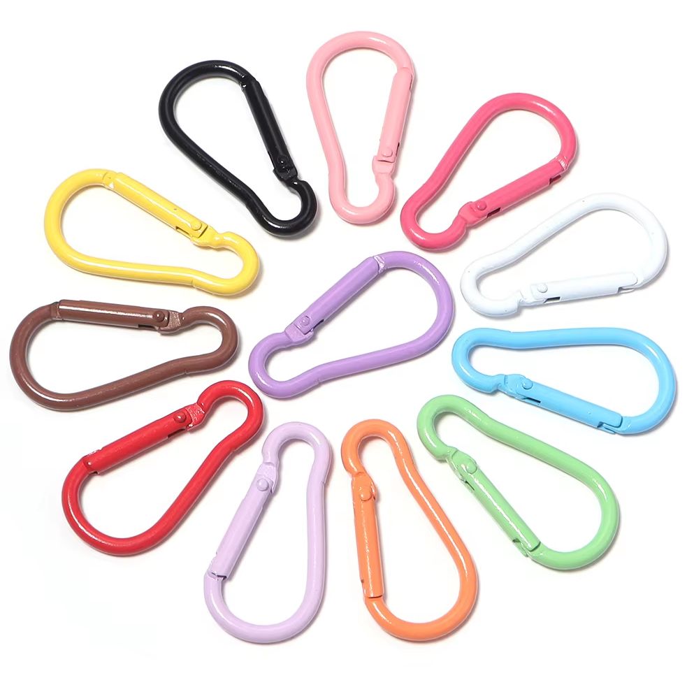 10 шт. алюминиевых пружинных к – обзор и цена Carabiner Keychain
