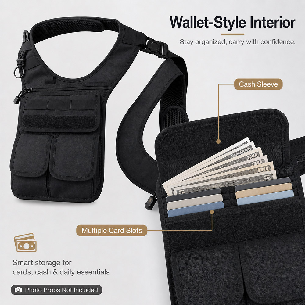 Тактическая скрытая сумка для  – обзор и цена Edc Daily Carry